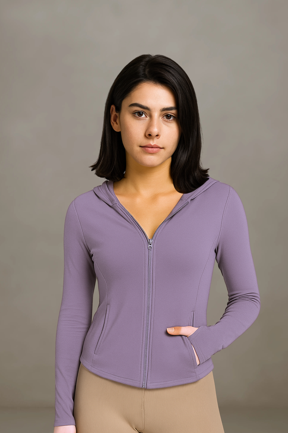 Athletic Pullover Exercise Jacket Top